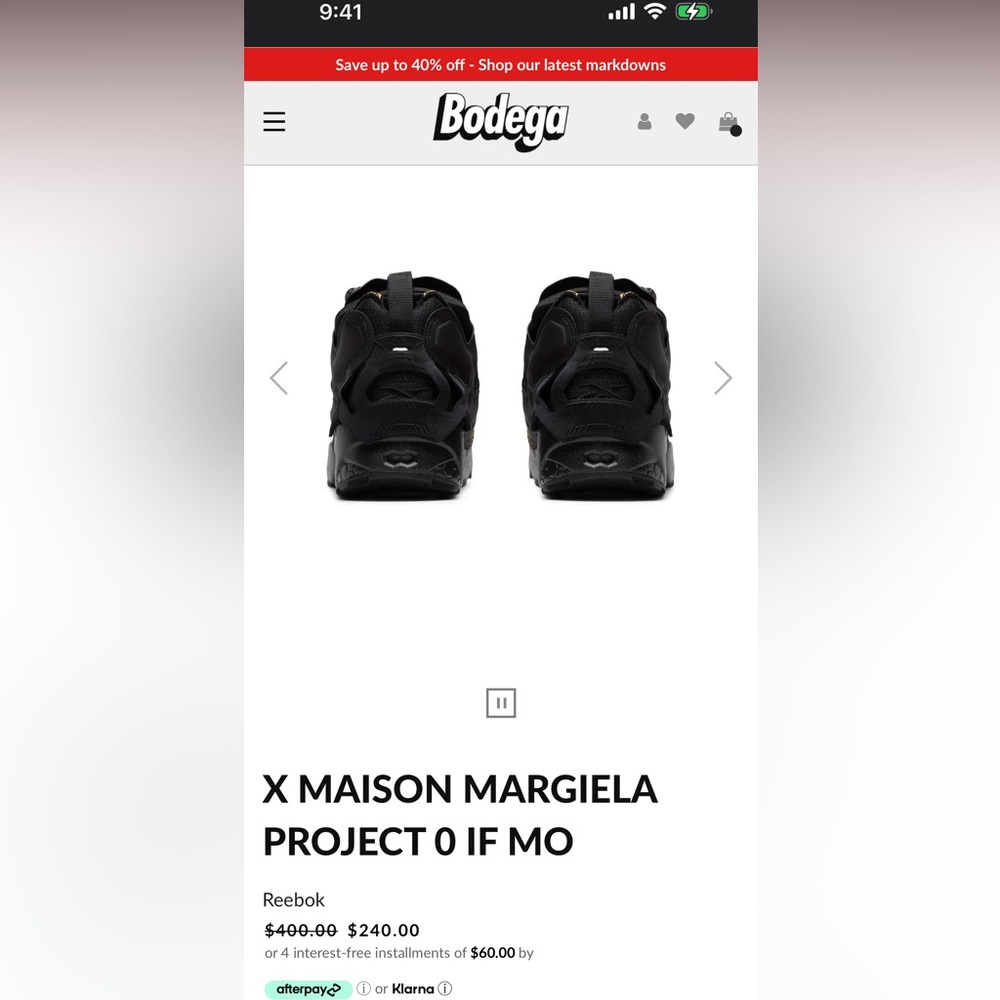 X MAISON MARGIELA PROJECT 0 IF MO 10.5 Men